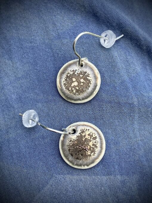 Metallic Disc Earrings