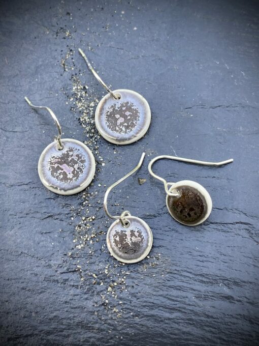 Metallic Disc Earrings - Image 3