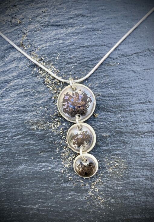 Metallic Disc Necklace - Image 3