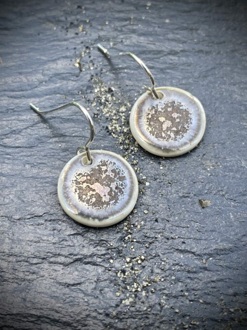 Metallic Disc Earrings - Image 2
