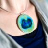 Ocean Glaze Large Disc Necklace
