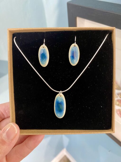(A) Ocean Glaze Oval Necklace - Image 4
