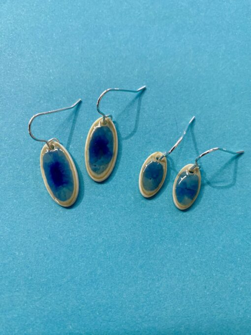 (A) Ocean Glaze Oval Earrings - Image 3