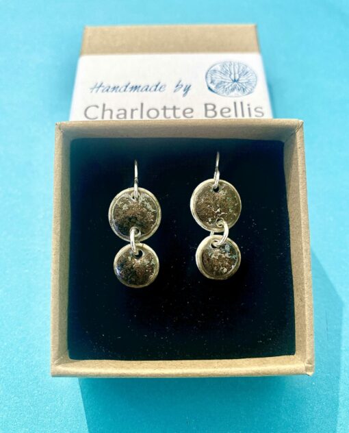 Metallic Disc Earrings