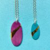 Oval Necklace with 24ct Gold Detailing