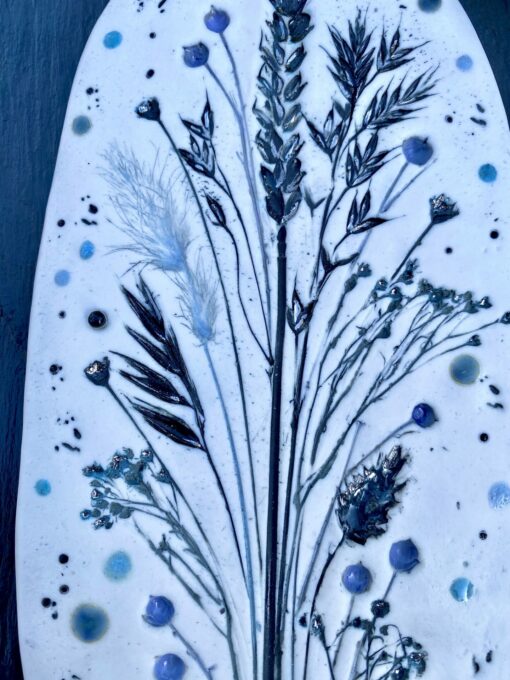 Winter Porcelain Wall Plaque on Welsh Slate - Image 6