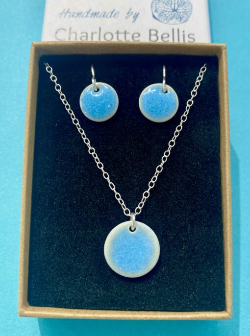 (N) Sea Breeze Glaze Disc Earrings - Image 4