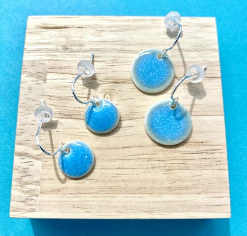 (N) Sea Breeze Glaze Disc Earrings