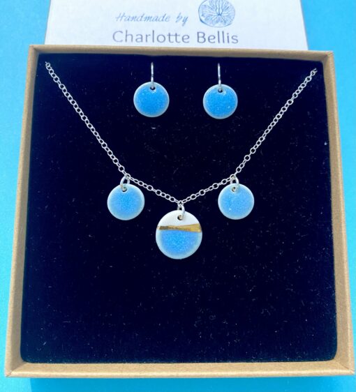 Sea Breeze Necklace with 24ct Gold Detailing - Image 2