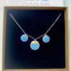 Sea Breeze Necklace with 24ct Gold Detailing
