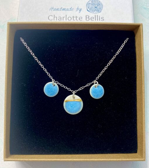Sea Breeze Necklace with 24ct Gold Detailing