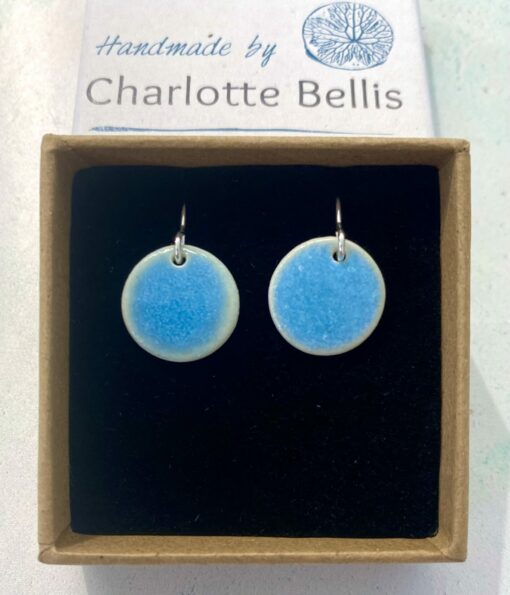 (N) Sea Breeze Glaze Disc Earrings - Image 2
