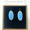 (N) Sea Breeze Glaze Oval Earrings