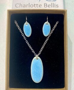 (N) Sea Breeze Glaze Oval Necklace